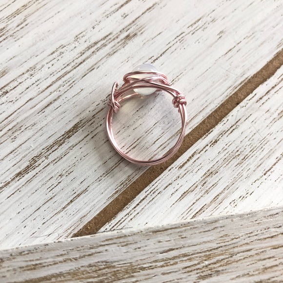 Handmade Opalite Ring Size 7.5 - Picture 4 of 4